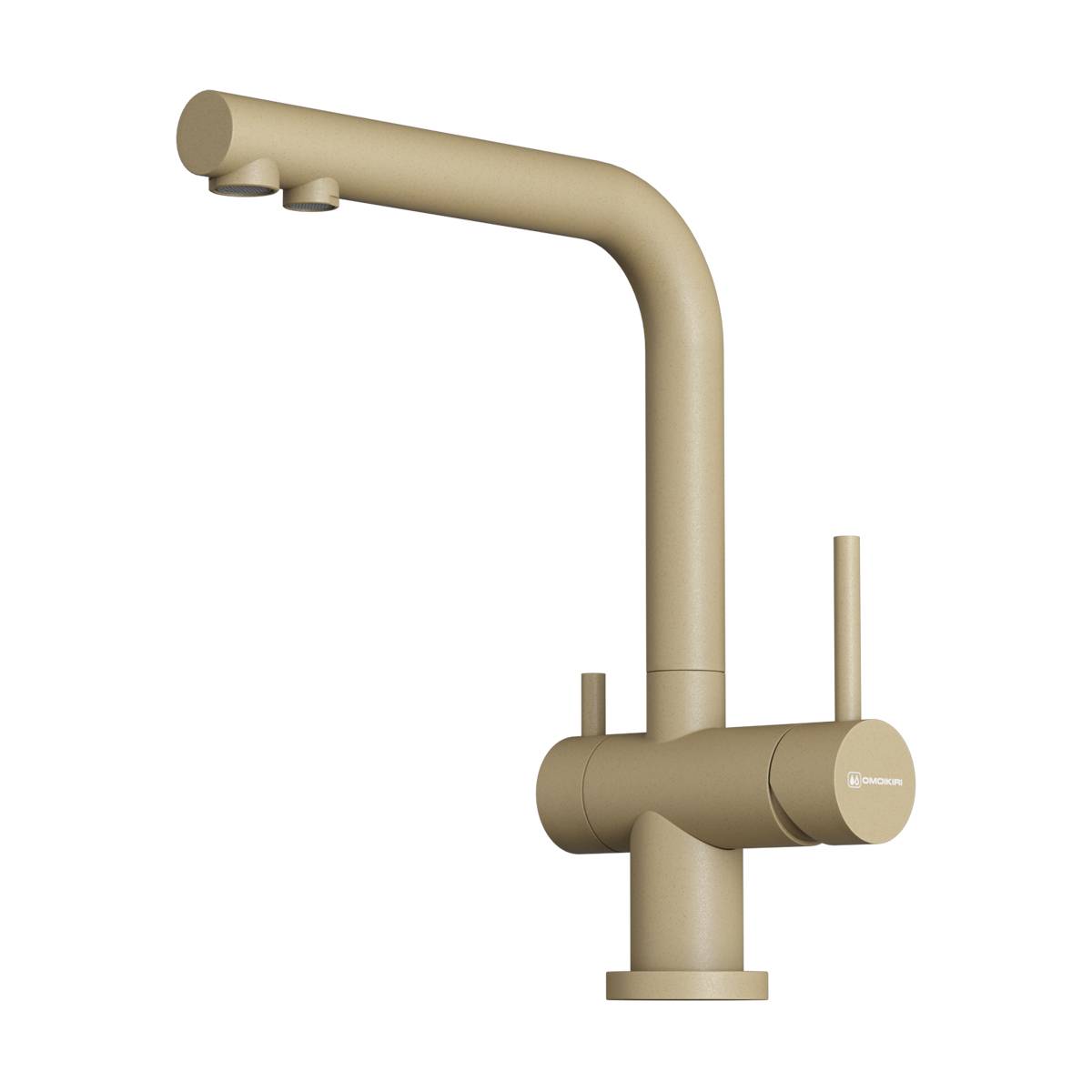 Смеситель для кухни Omoikiri Nagano-P-CH с подключением фильтра шампань 4974081