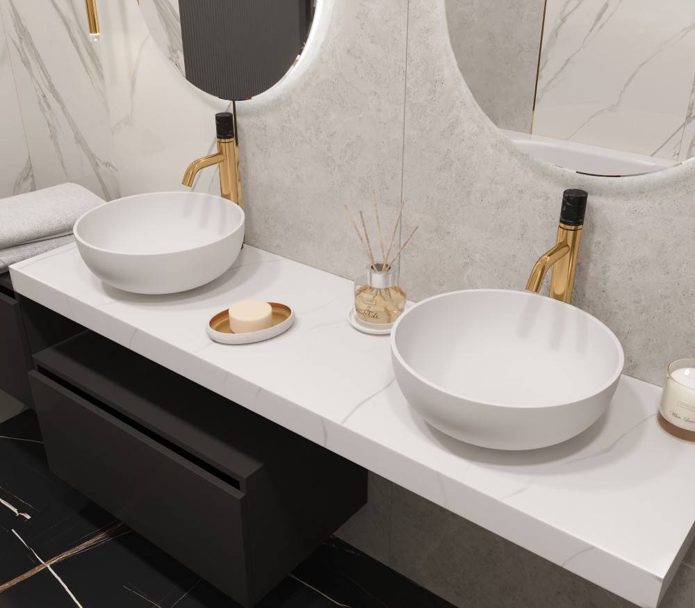 Столешница Armadi Art Flat 161х46х7 см белая 869-160-CLCT