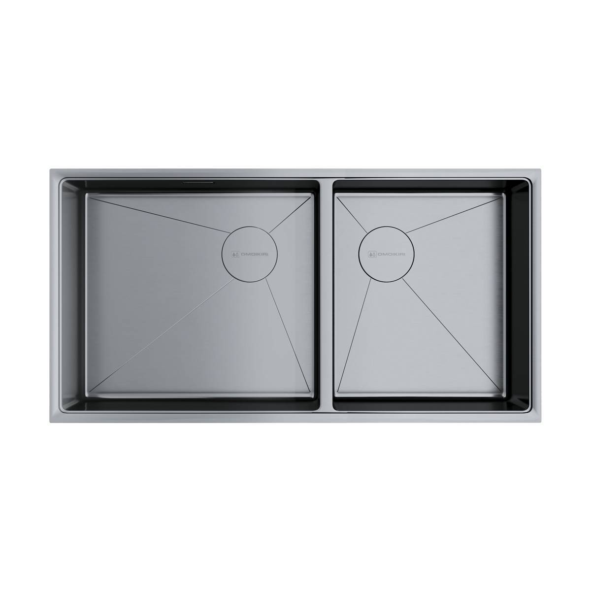 Кухонная мойка Omoikiri Taki 85-2-LB-U/IF Side-IN 85x44 см нержавеющая сталь 4997037