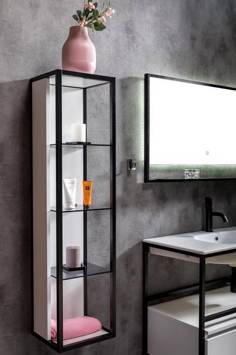 Шкаф-пенал подвесной Armadi Art Loft 26.5х30х120 см белый 896-W