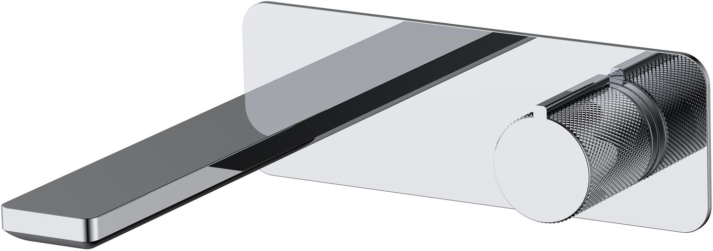 Смеситель для раковины Allen Brau Liberty встраиваемый на 2 отверстия излив 18 см хром 5.33004-00