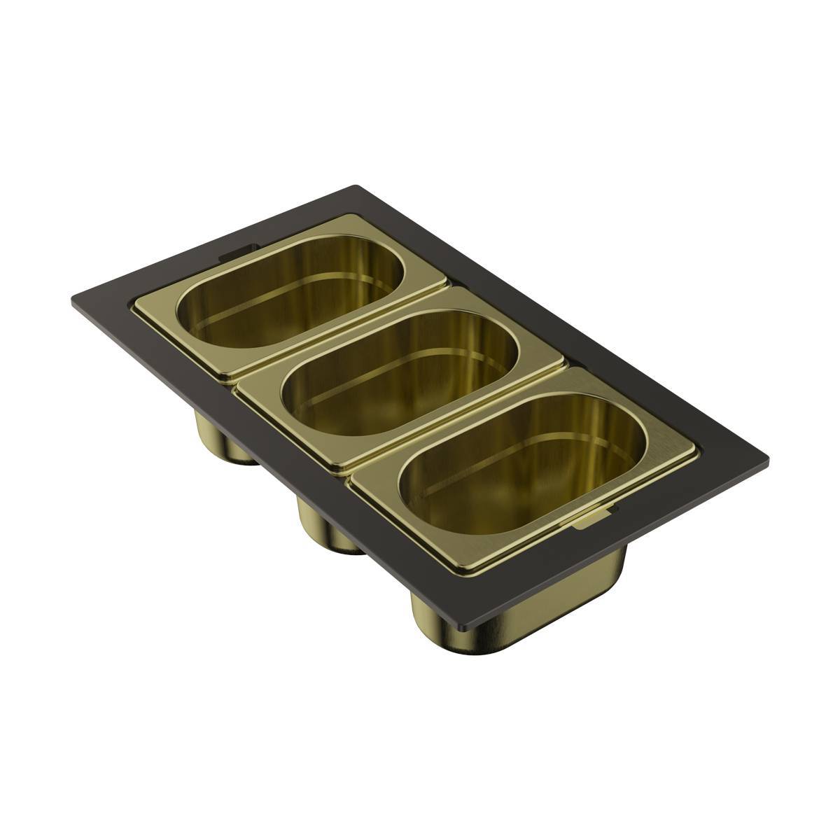 Контейнер Omoikiri DC-04-3-LG нержавеющая сталь светлое золото 4999089