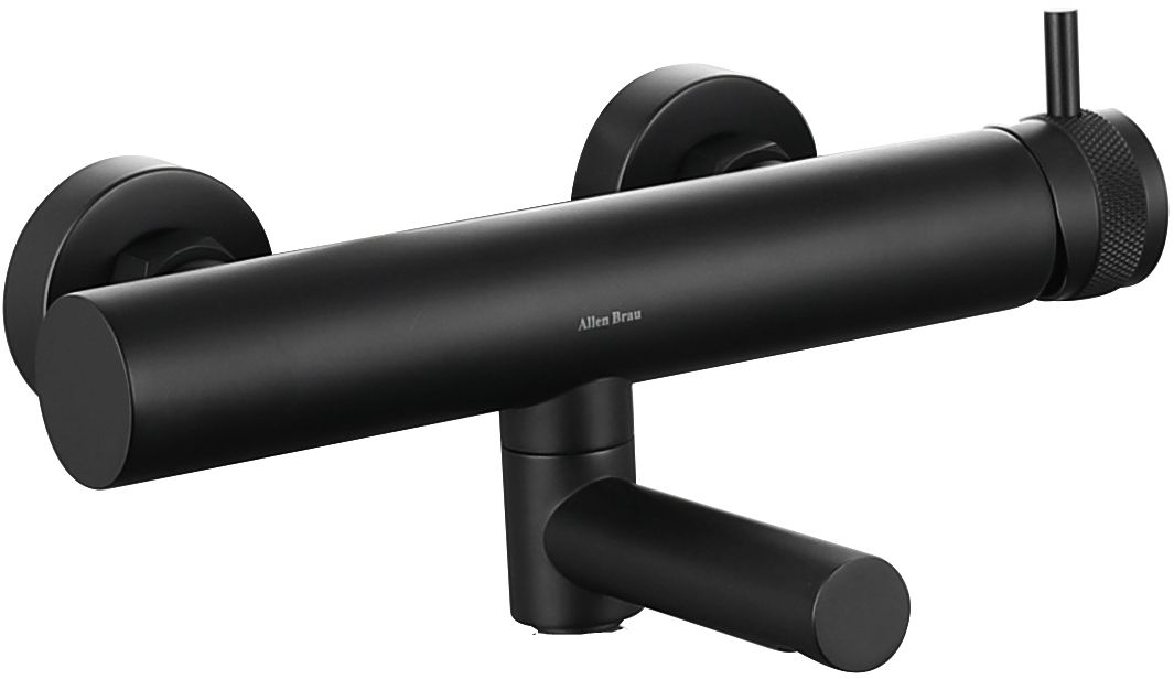 Смеситель для ванны Allen Brau Priority на 2 отверстия излив 17.4 см черный матовый 5.31B10-31