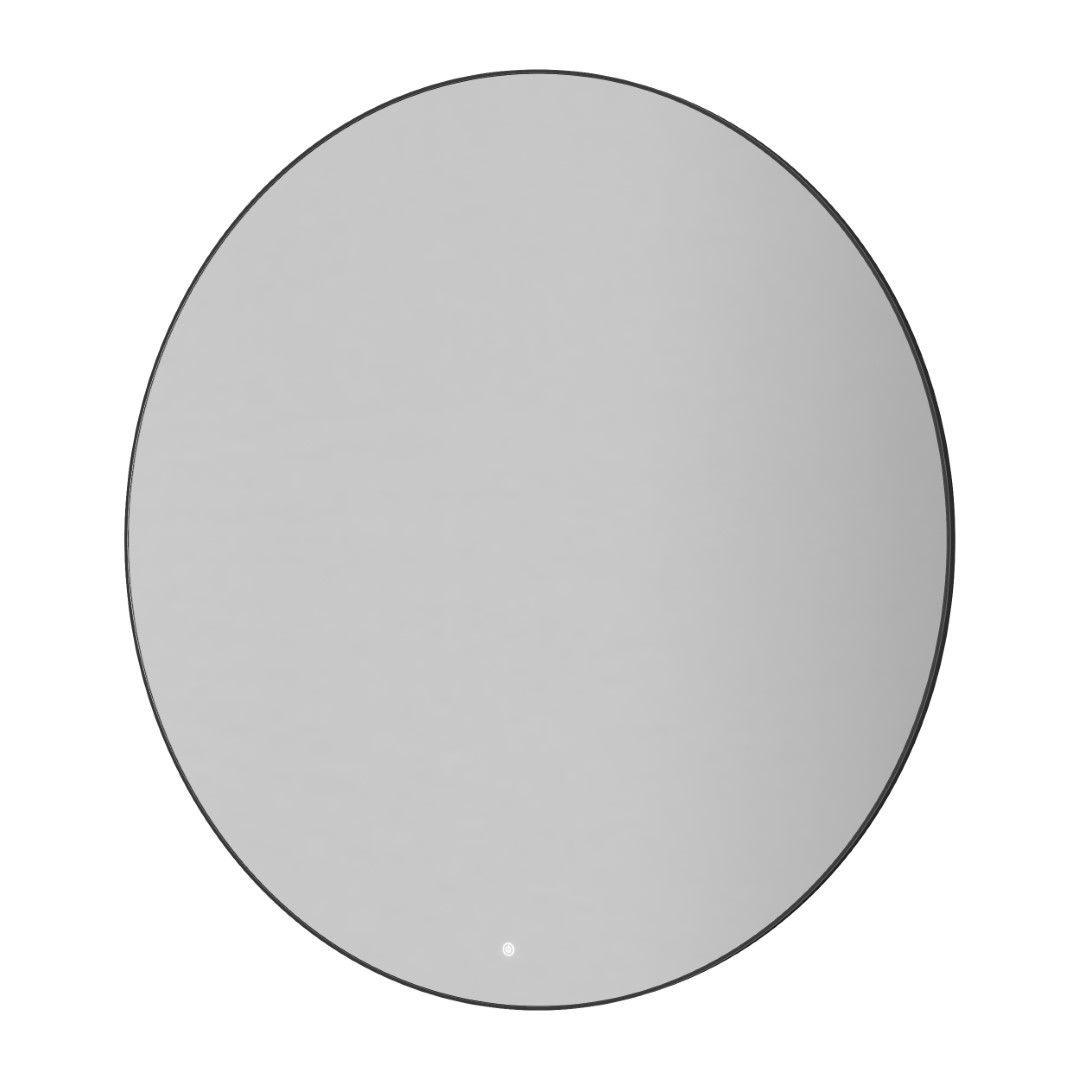 Зеркало круглое Boheme с LED-подсветкой, сенсором и антизапотеванием 120x120 см оружейная сталь 545-120-GM