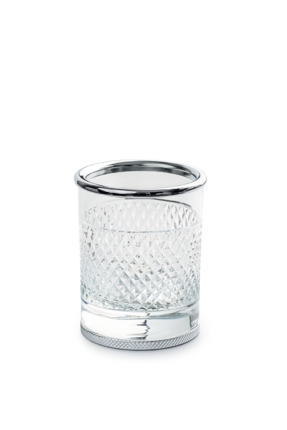 Стакан для зубных щеток настольный Boheme Aura хром 10252-CR