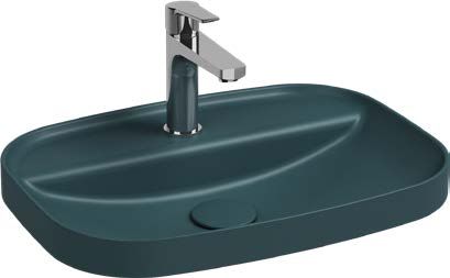 Раковина встраиваемая сверху Allen Brau Fantasy 55х40х11.4 см петроль 4.11034.PT