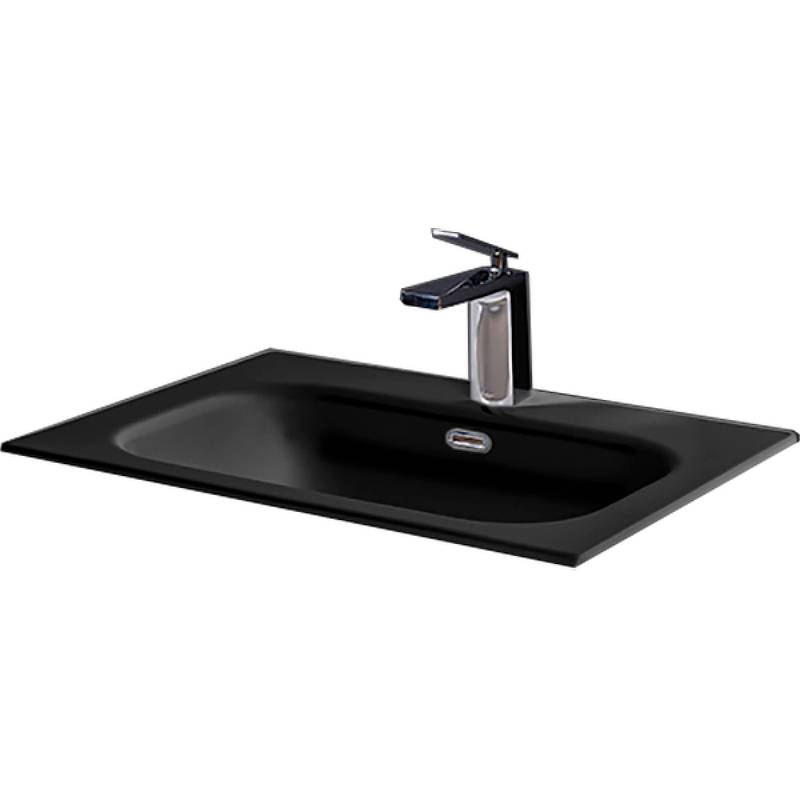 Раковина мебельная Armadi Art Vallessi 61х46х17 см антрацит 838-060-A