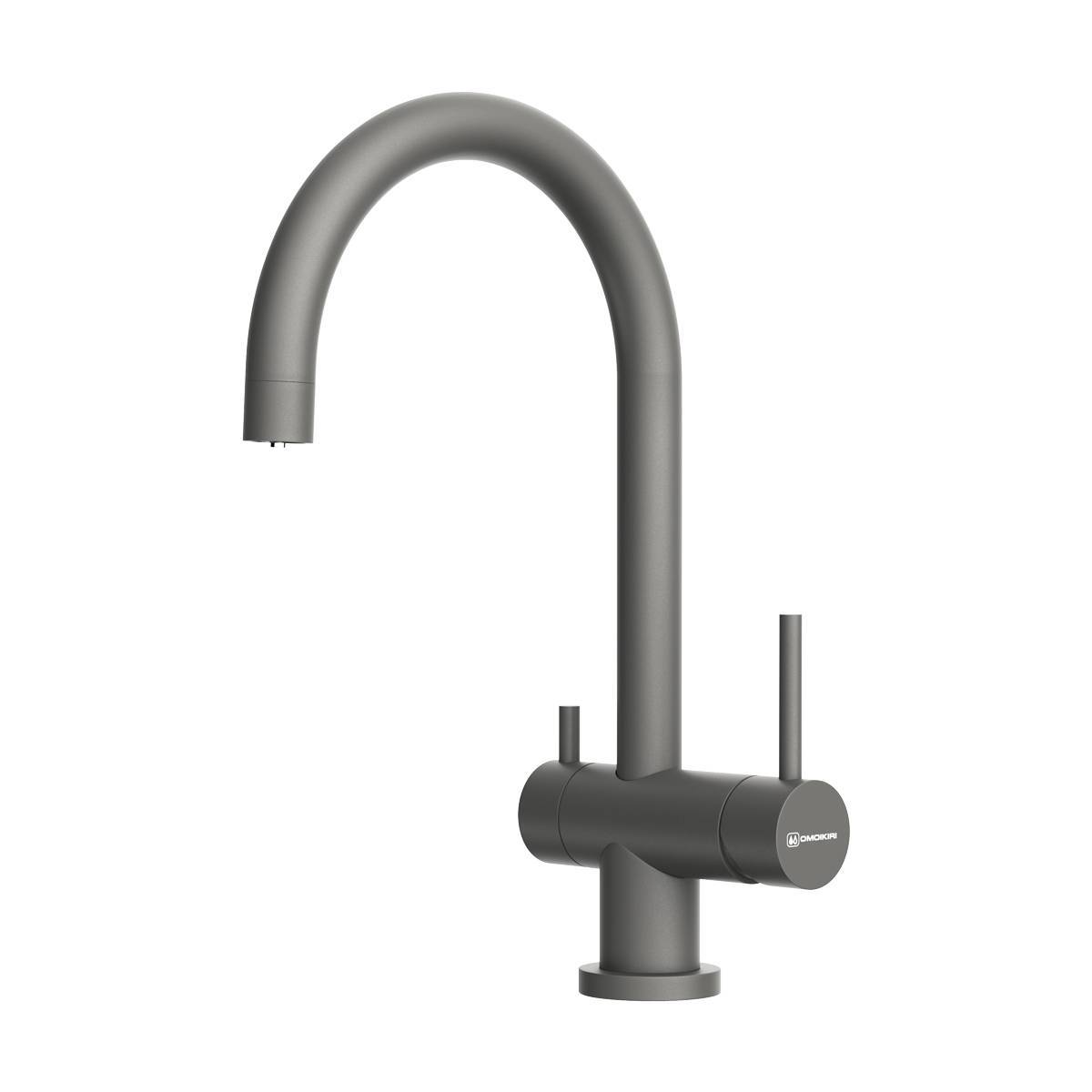 Смеситель для кухни Omoikiri Yamada-P-PL с подключением фильтра платина 4974337