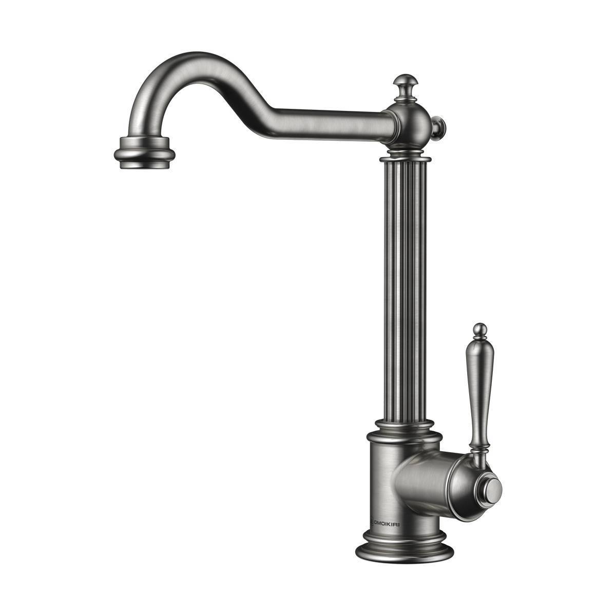 Смеситель для кухни под фильтр Omoikiri Toshima-SI античное серебро 4994326