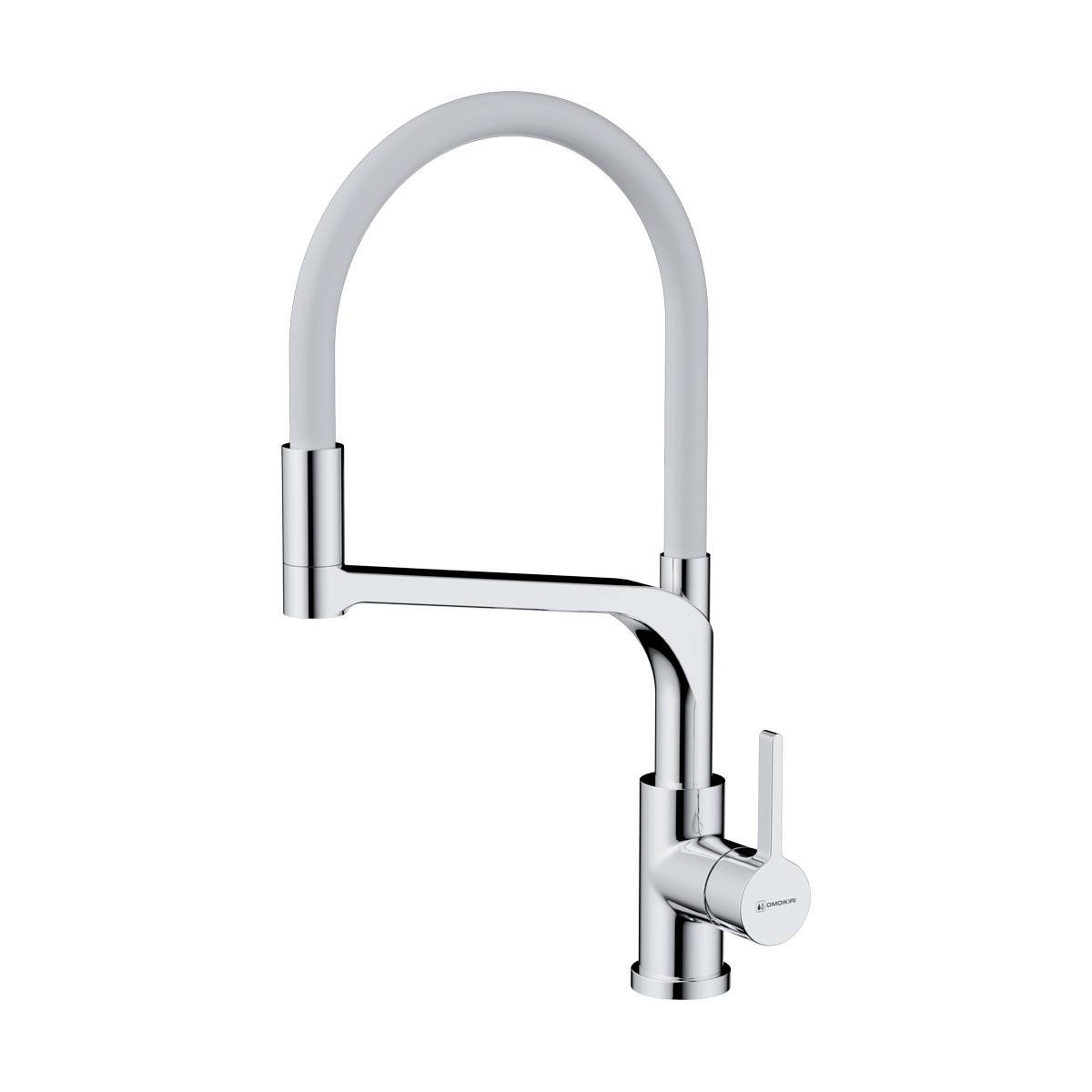 Смеситель для кухни Omoikiri Sinto 2 Plus-C-WH с выдвижным изливом и подключением фильтра 4994378