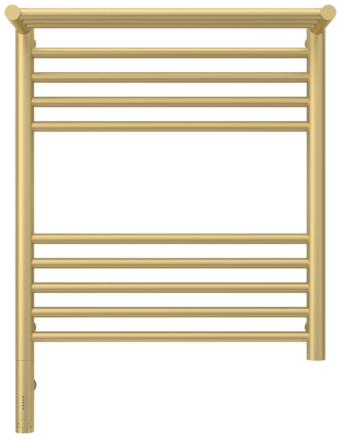 Полотенцесушитель электрический Сунержа Богема 3.0 с 1 полкой 532x724 мм левый матовая шампань 022-5806-6050