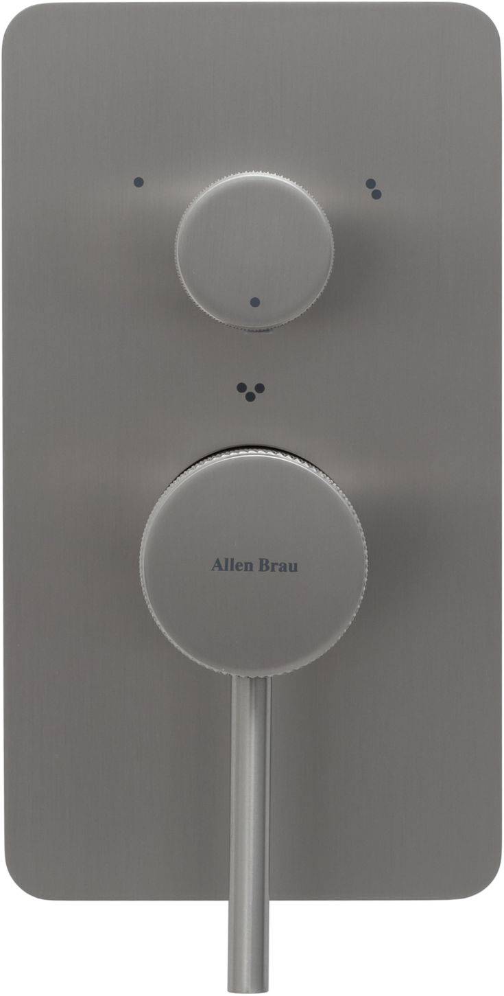 Смеситель для ванны Allen Brau Priority с внутренней частью на 3 потребителя никель 5.31A11-BN