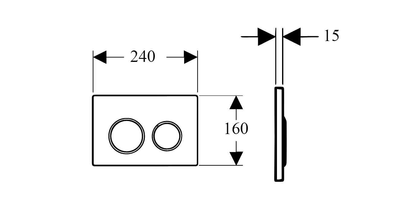 Панель смыва Boheme 657 для инсталляции Geberit бронза 657
