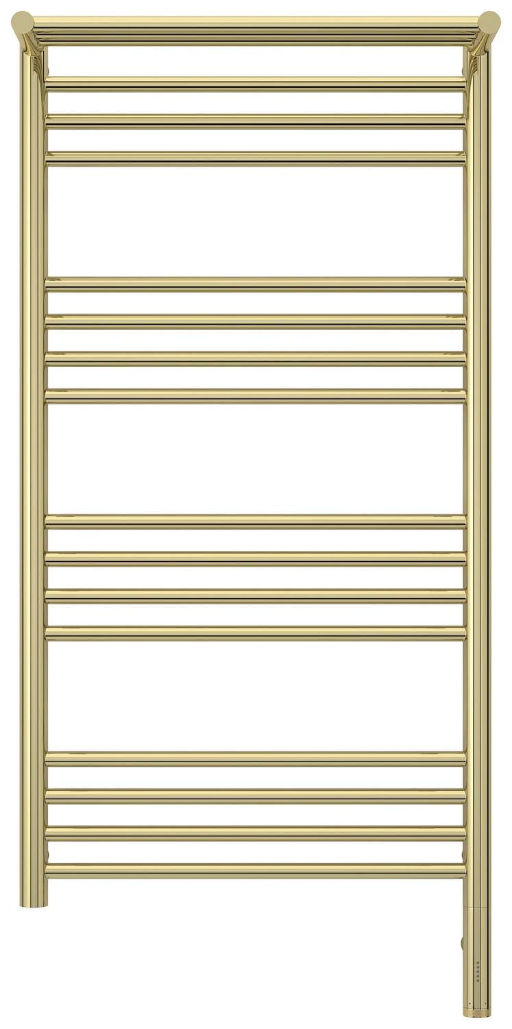 Полотенцесушитель электрический Сунержа Богема 3.0 с 1 полкой 532x1124 мм правый шампань 020-5807-1050