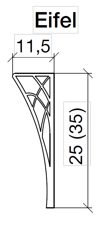 Ножки для мебели Armadi Art 2 шт хром 881-CR