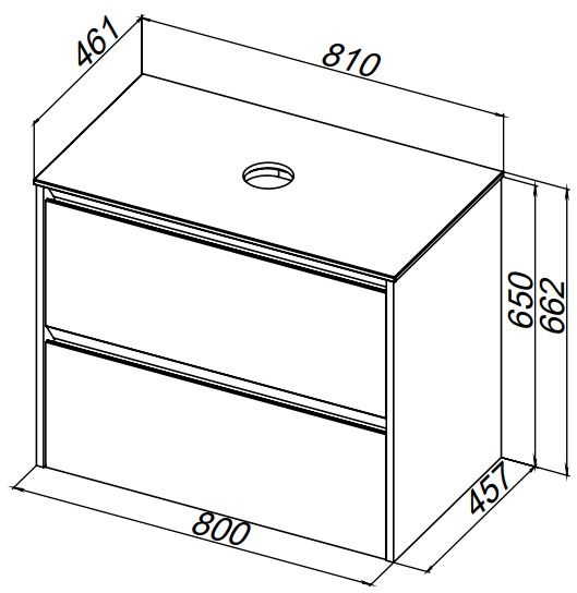 Тумба под раковину Allen Brau Activity 80x46x66,2 см антрацит/олива 1.34012.AM