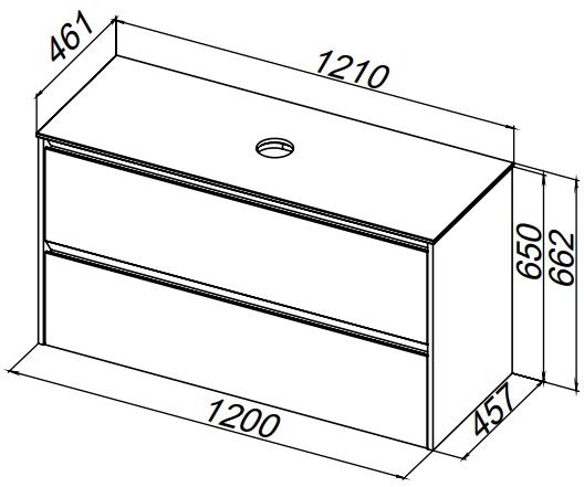Тумба под раковину Allen Brau Activity 120x46x66,2 см антрацит/олива 1.34015.AM