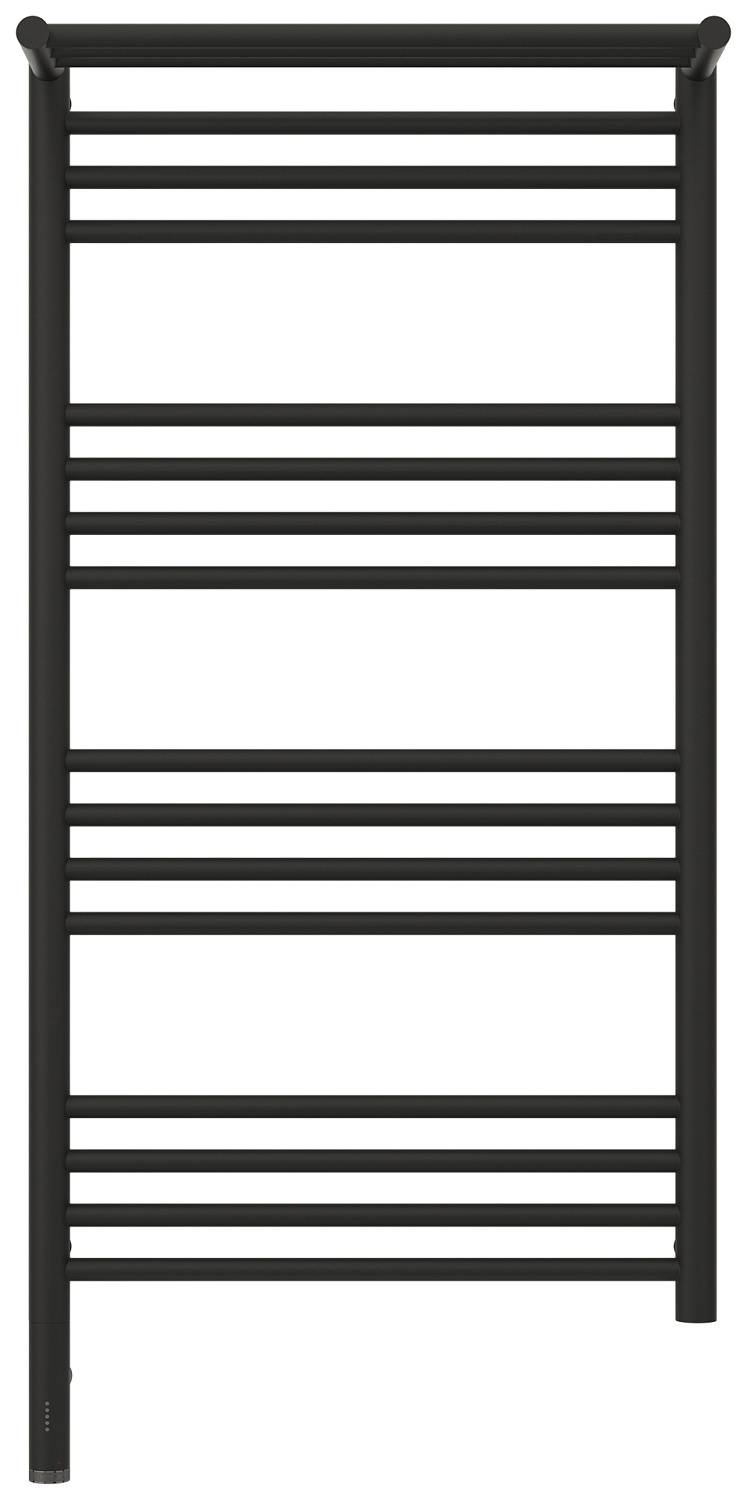 Полотенцесушитель электрический Сунержа Богема 3.0 с 1 полкой 532x1124 мм левый темный титан муар 15-5806-1050