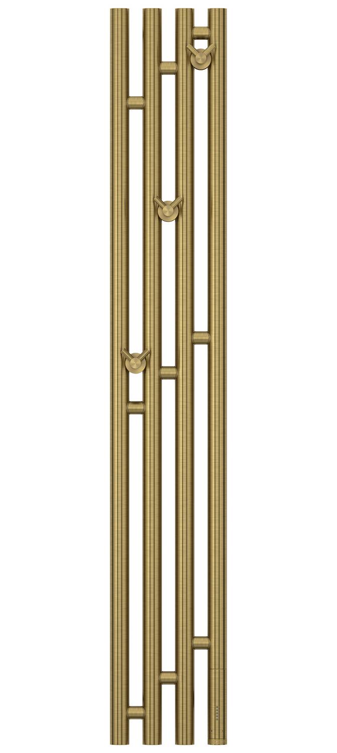 Полотенцесушитель электрический Сунержа Кантата 3.0 191x1200 мм правый состаренная латунь 051-5847-1216