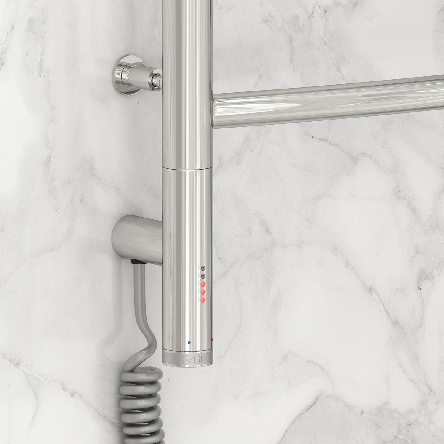 Полотенцесушитель электрический Сунержа Галант 3.0 500x1000 мм левый без покрытия 00-5800-1050