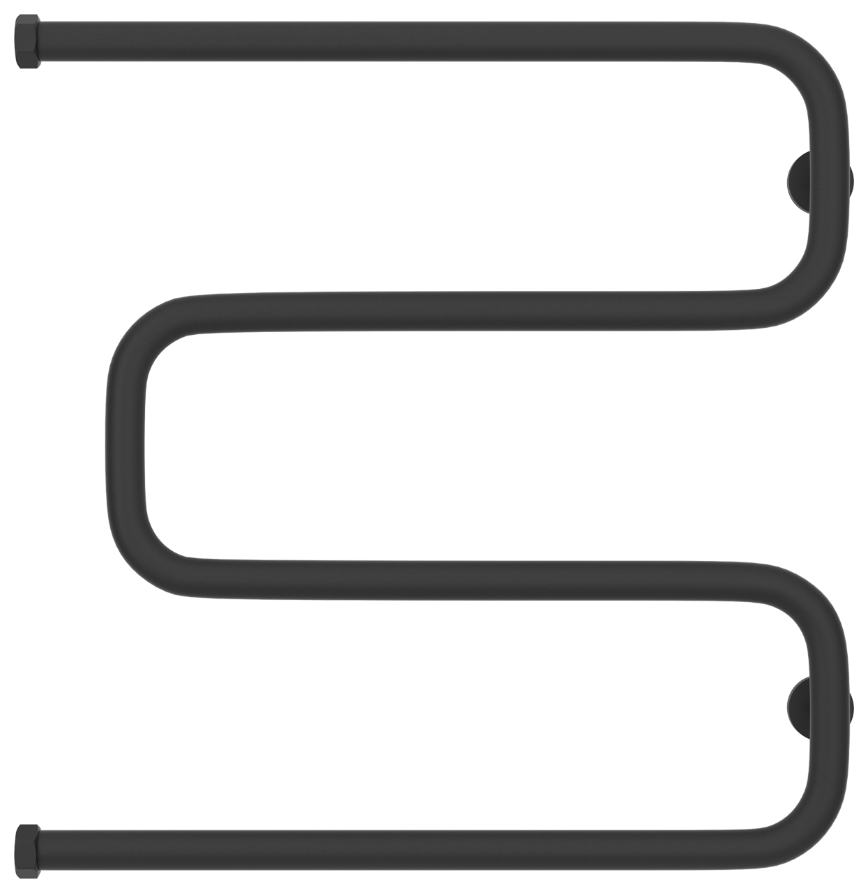 Полотенцесушитель водяной Сунержа Ш-образный 630х628 мм тёмный титан муар матовый 15-4014-6060