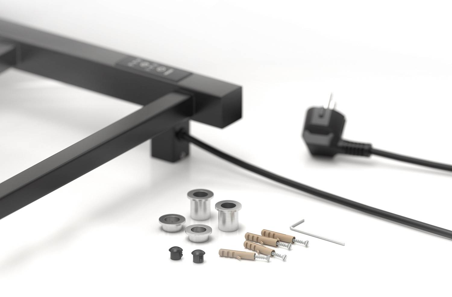 Полотенцесушитель электрический Стилье Формат 26 53x80 см правый черный матовый 31527-8050