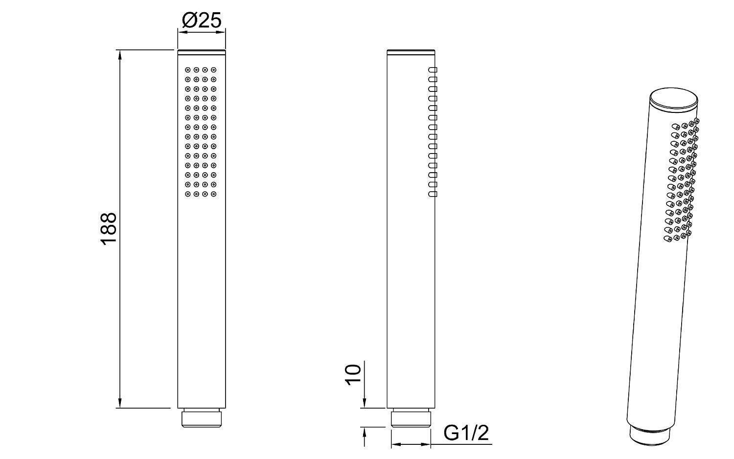 Душевая лейка Allen Brau Priority никель 5.31020-BN