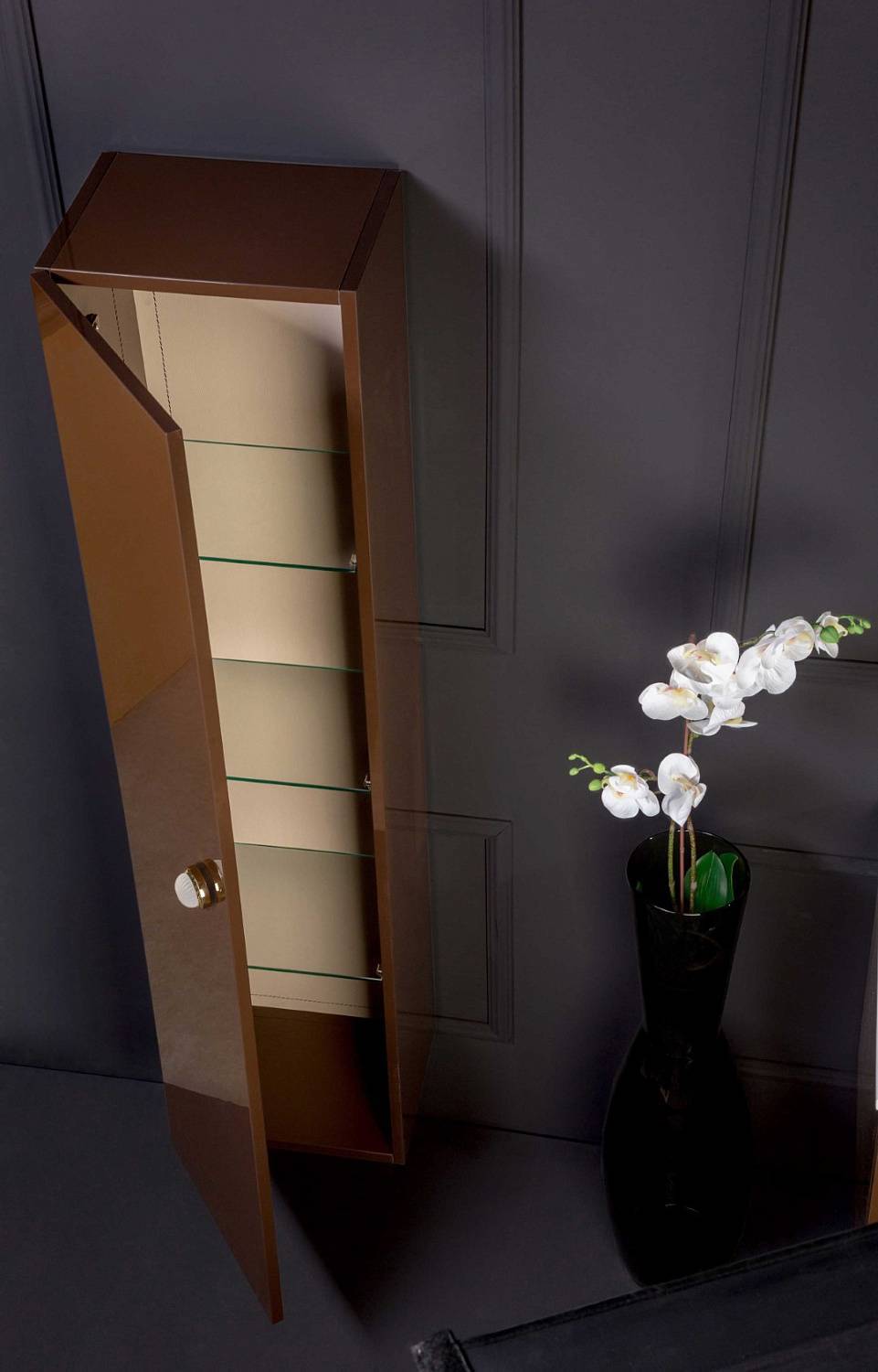 Тумба подвесная Armadi Art Neoart 100х50х48 см коричневый 831-100-DB