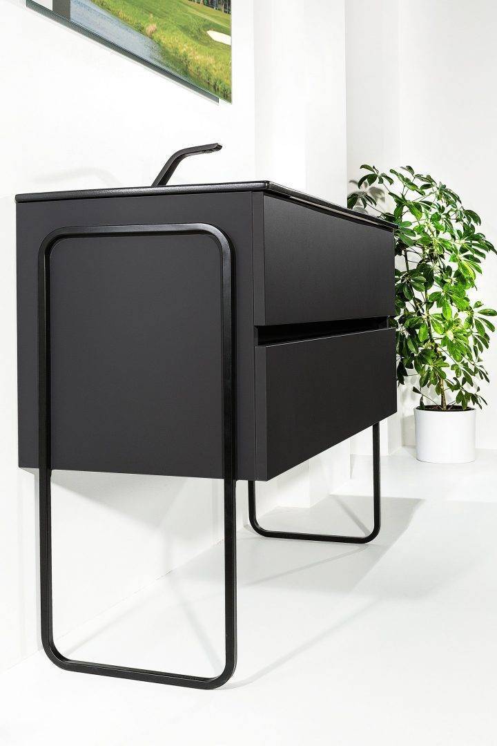 Тумба подвесная Armadi Art Vallessi 80х46х53 см антрацит матовый 837-080-A mat