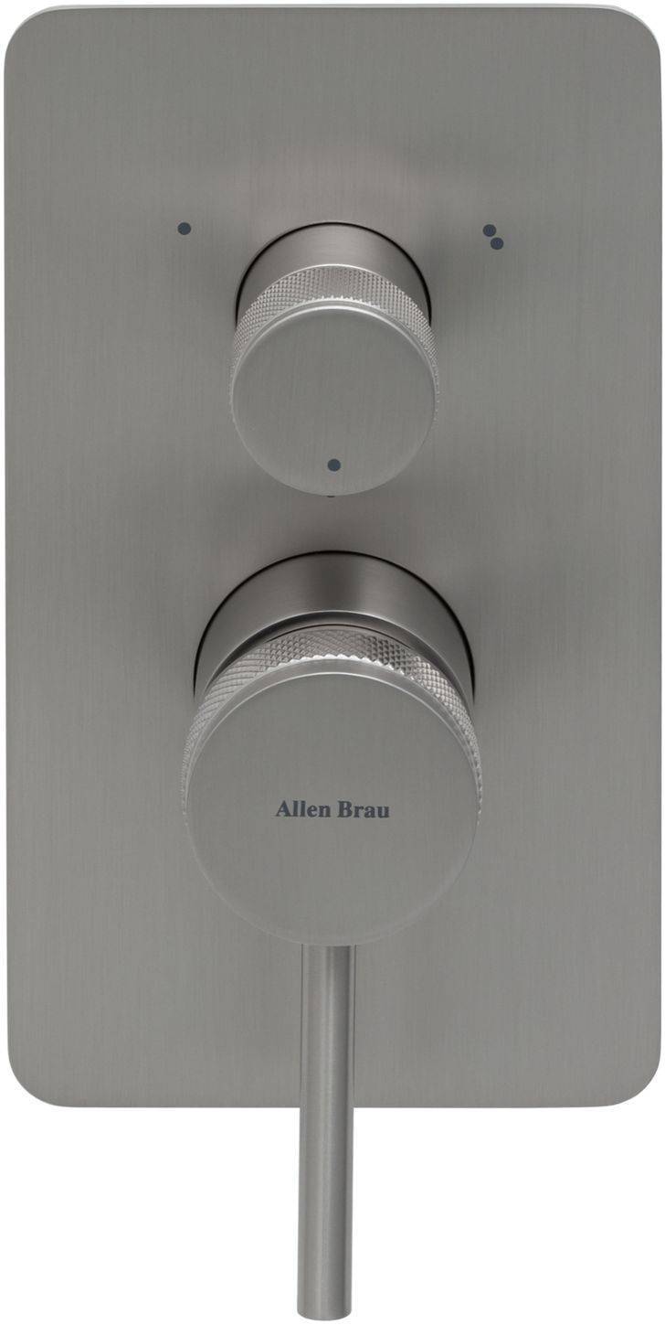 Смеситель для ванны Allen Brau Priority с внутренней частью на 3 потребителя никель 5.31A11-BN