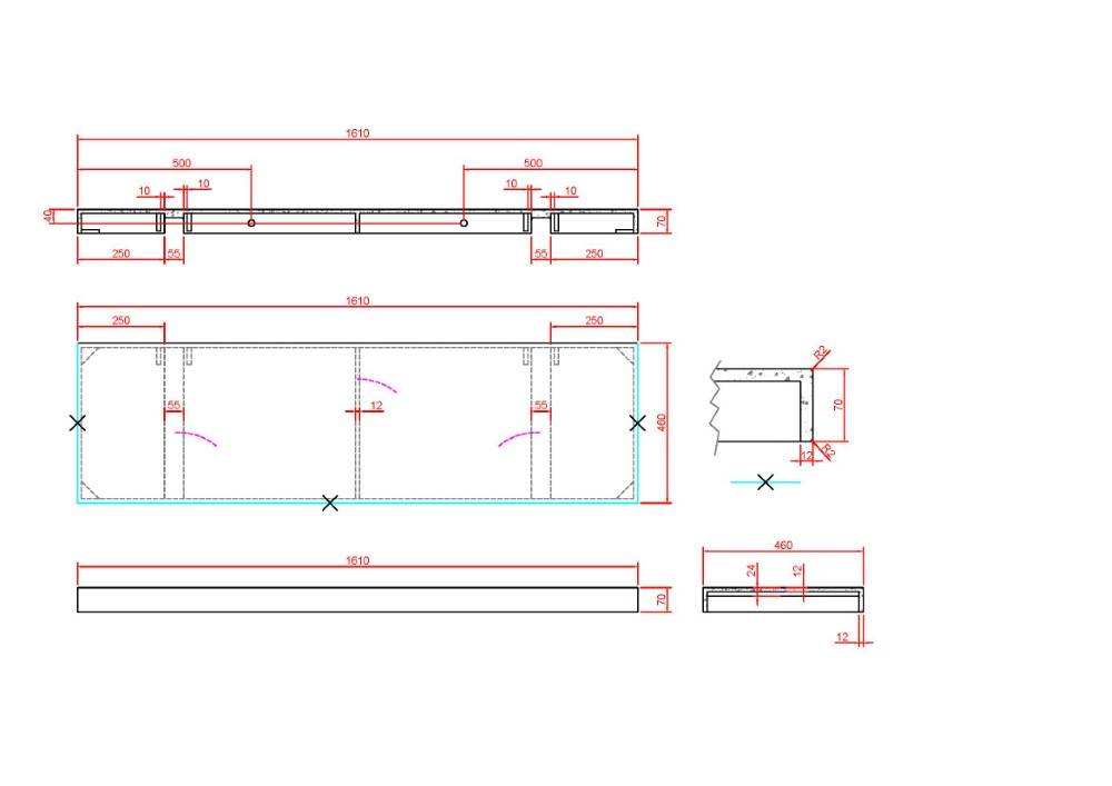 Столешница Armadi Art Flat 161х46х7 см белая 869-160-CLCT