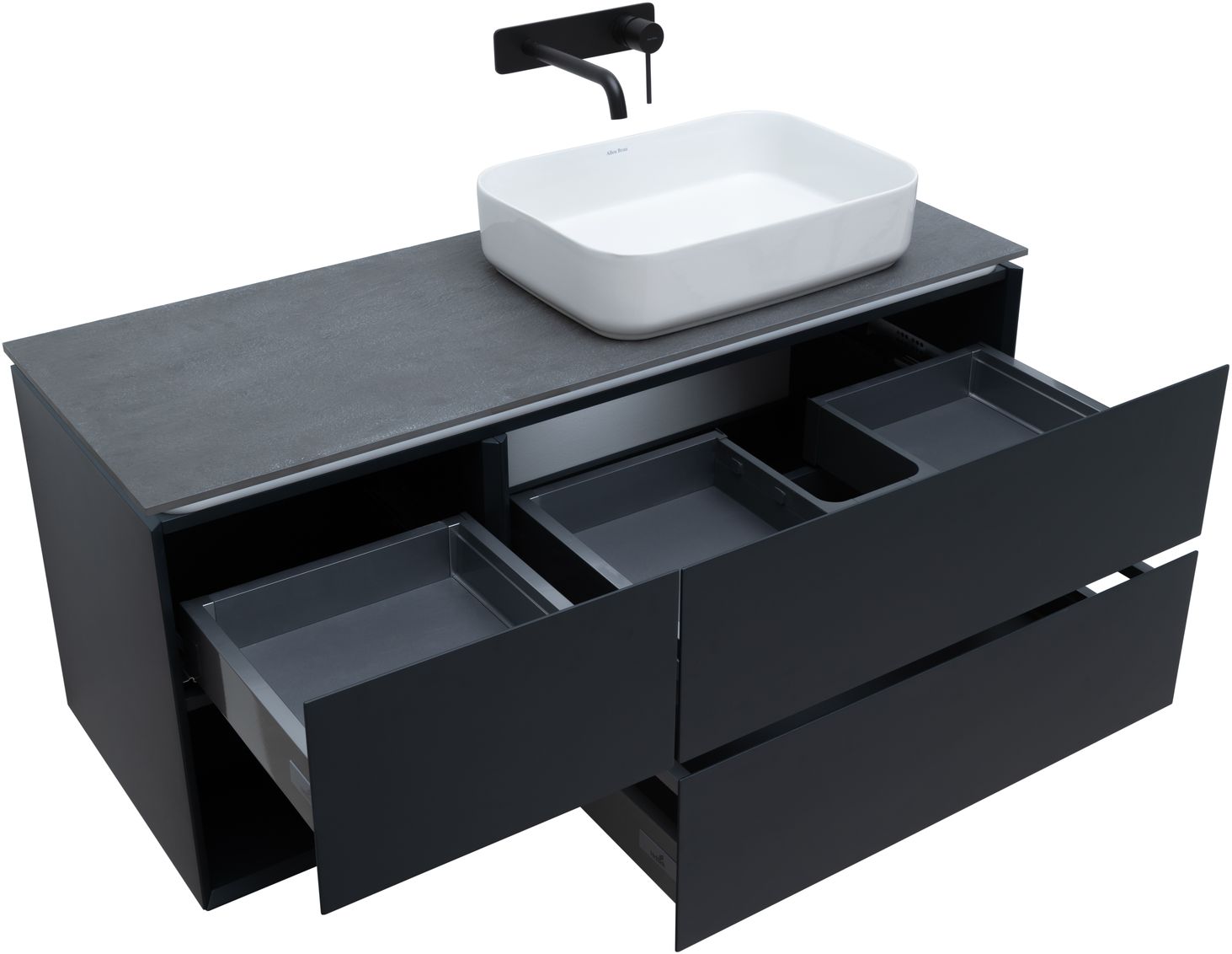 Тумба под раковину Allen Brau Infinity 119.2x45.6x51 см антрацит 1.21007.AM