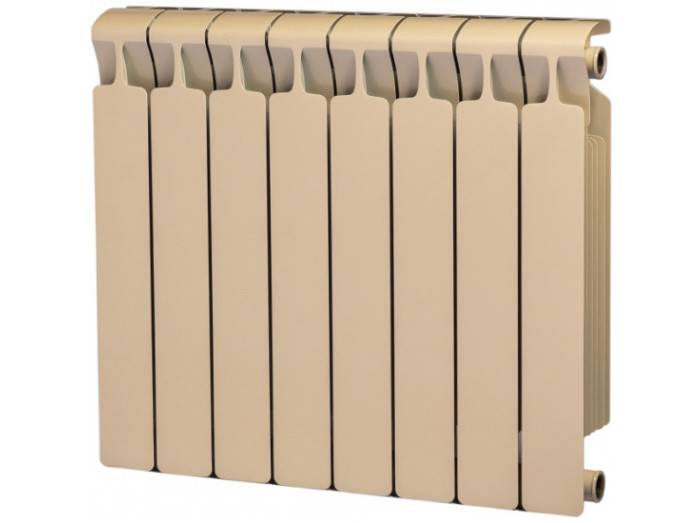 Радиатор биметаллический RIFAR Monolit 500 8 секций боковое подключение капучино R-MN-500-08