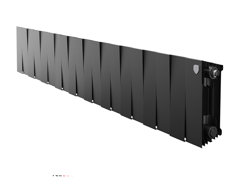 Радиатор биметаллический Royal Thermo PianoForte 200 Noir Sable 20 секций боковое подключение НС-1346011
