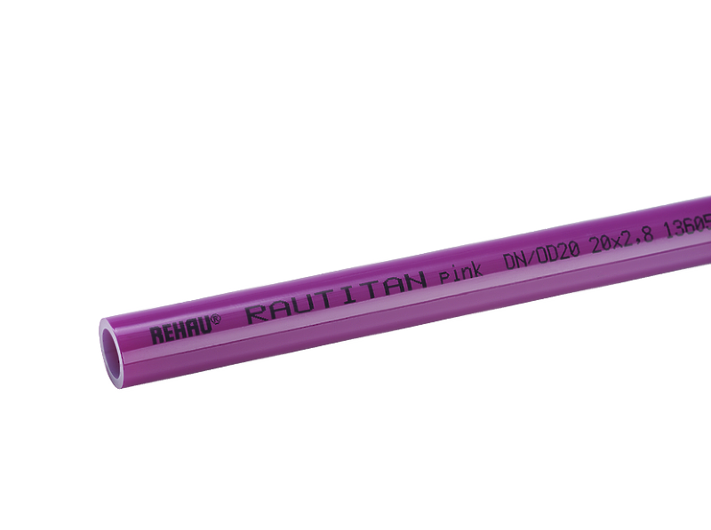 Труба для отопления REHAU RAUTITAN pink+ 32х4.4 мм бухта 50 м 11360721050
