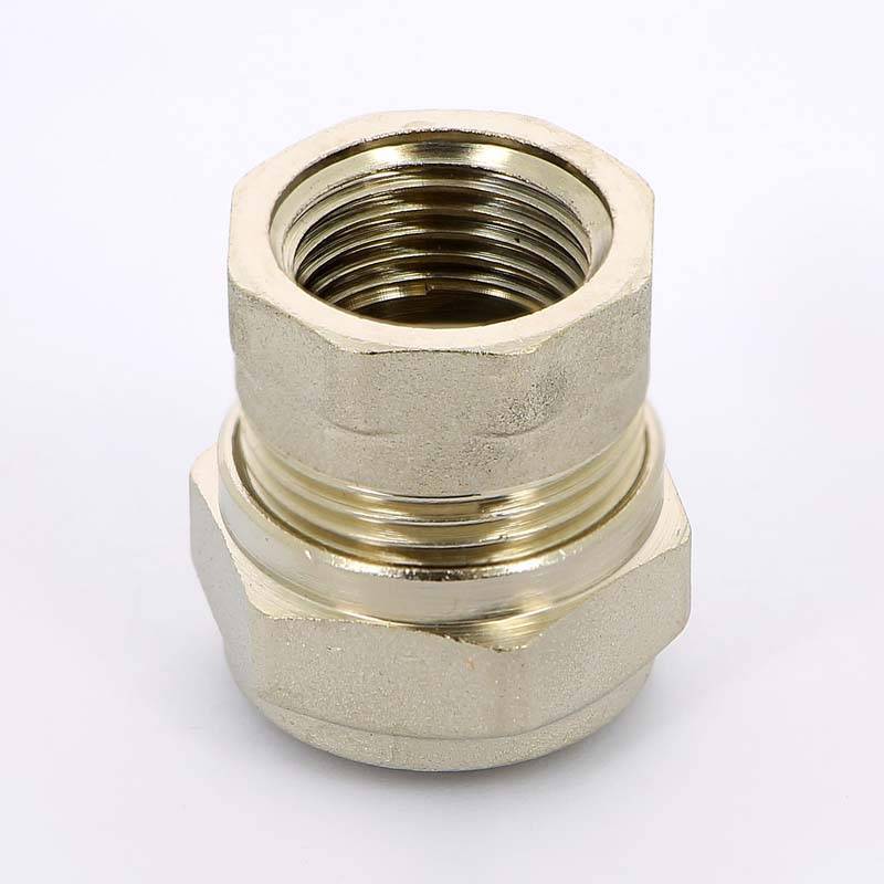 Муфта обжимная никелированная Uni-Fitt 20x1/2 ВР 661N7200