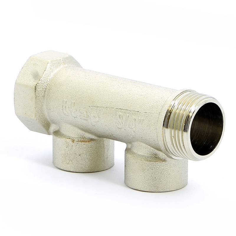 Коллектор никелированный Itap 3/4 НВ 2 выхода 1/2 В 38 мм 450 3/4-2