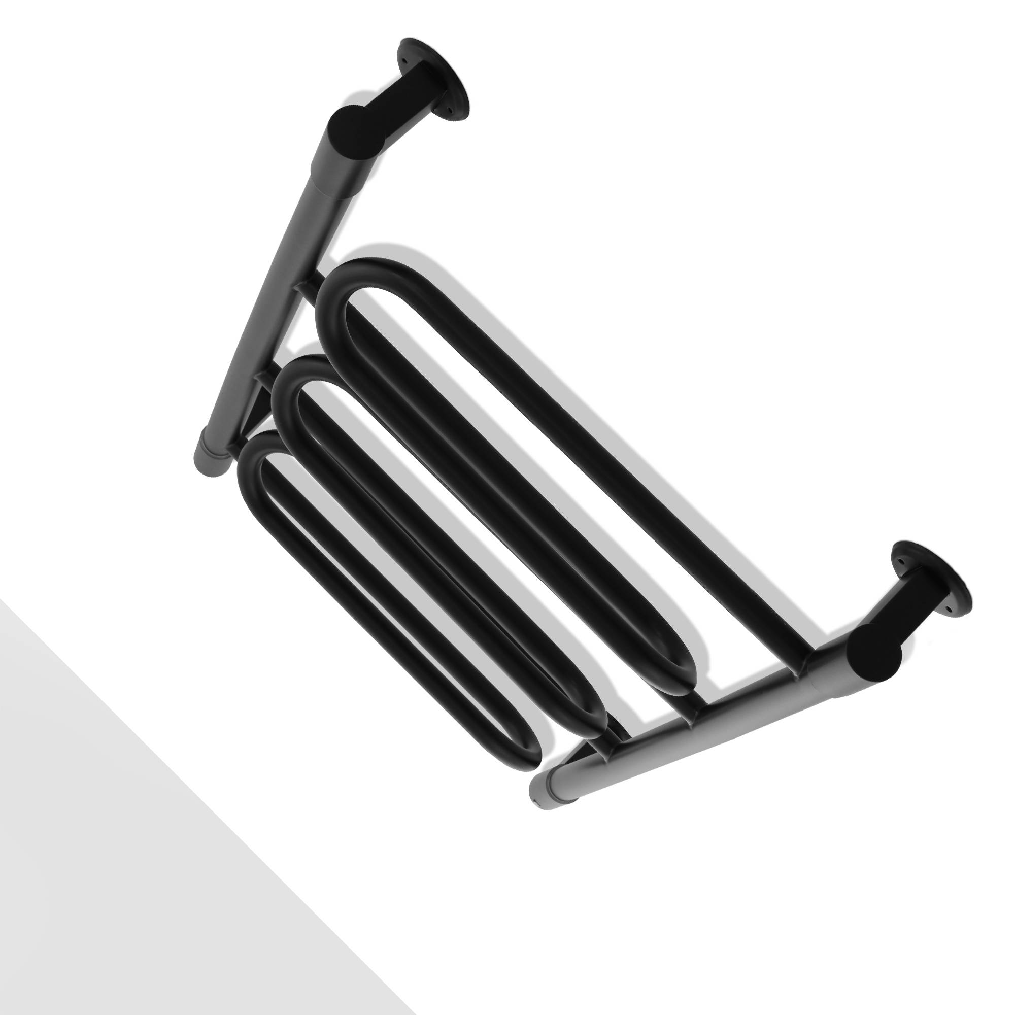 Полотенцесушитель электрический Energy Bravo2 850x500 мм черный матовый EETRBRAVO28550R905M RAL 9005