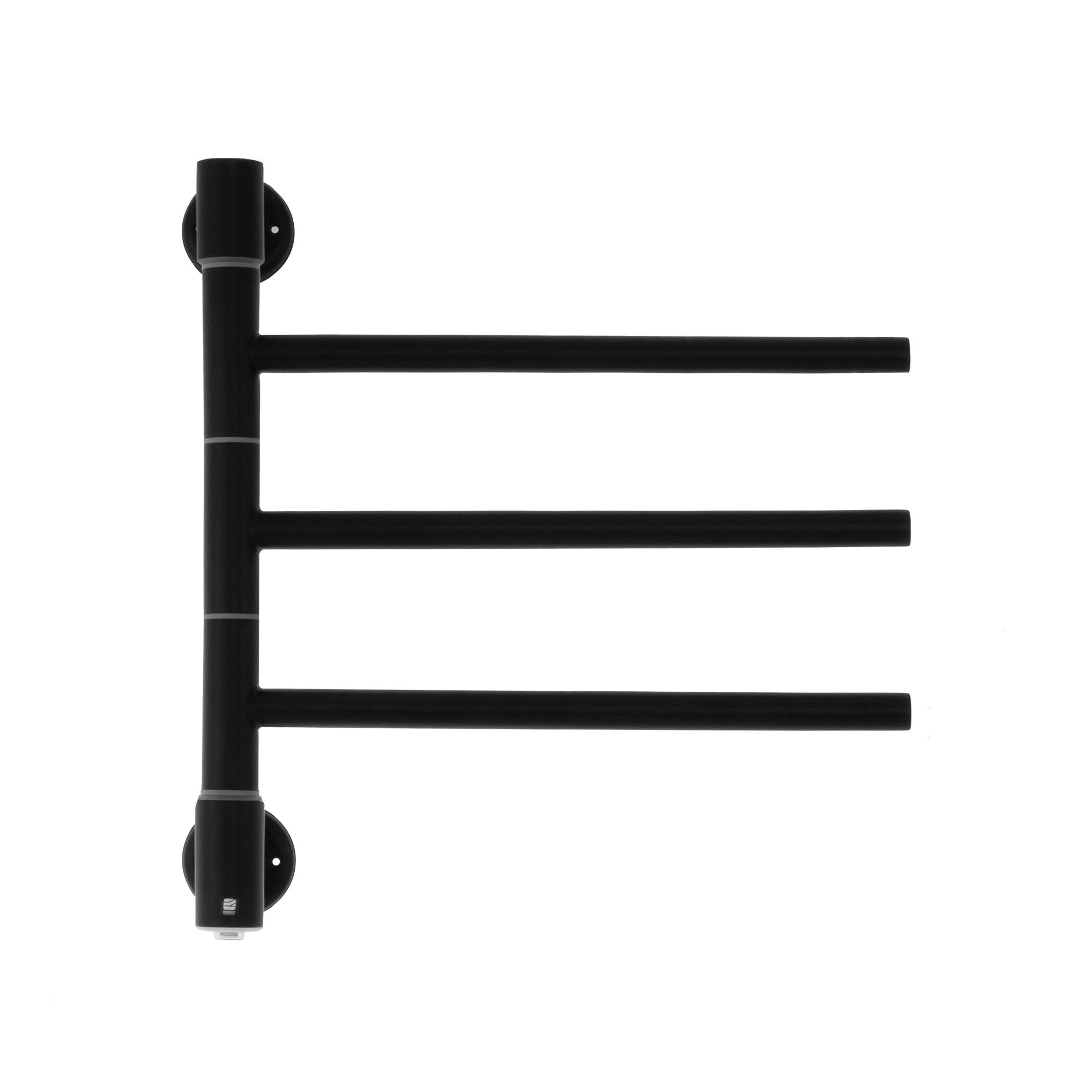 Полотенцесушитель электрический Energy I chrome G3K RAL 9005 EETR00IG3K0000R905M