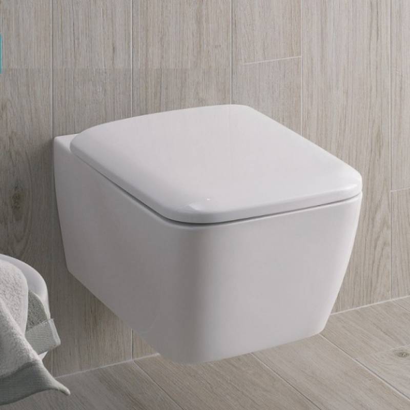 Унитаз подвесной безободковый Geberit iCon Square Rimfree 35х54 см 201950000