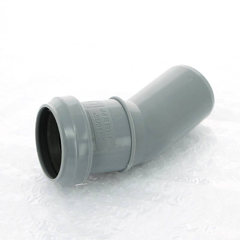 Отвод канализационный Sinikon Certus 40 мм 30° 504015CR