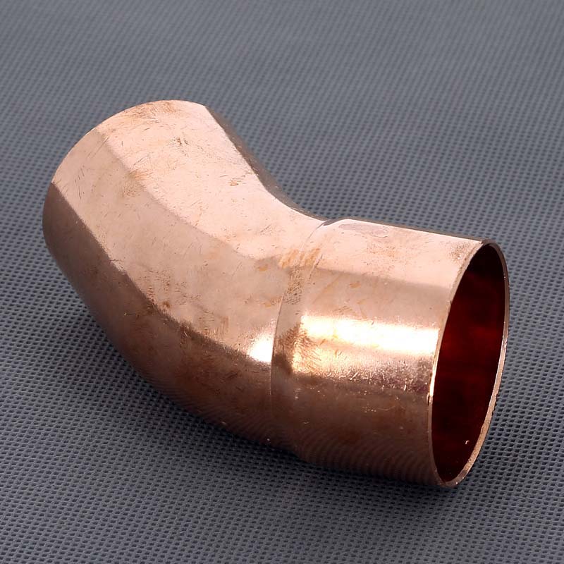 Угол медный 45 градусов однораструбный под пайку Viega 54 мм 114916