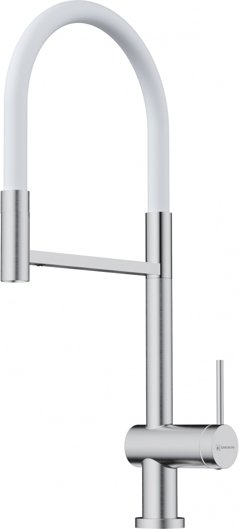 Смеситель для кухни Omoikiri Kanto 2 Plus SB BN-WH гибкий излив нержавеющая сталь 4994450