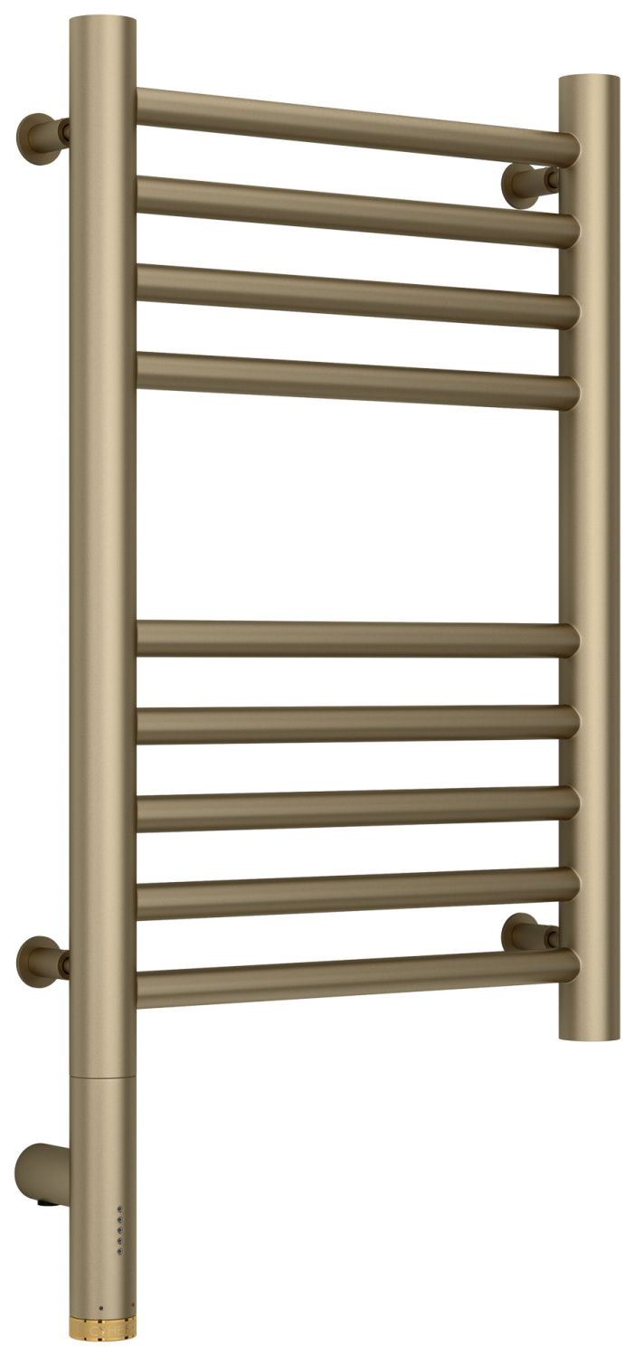 Полотенцесушитель электрический Сунержа Богема 3.0 прямая 332х624 мм левое золотой шёлк матовый 32-5804-5030