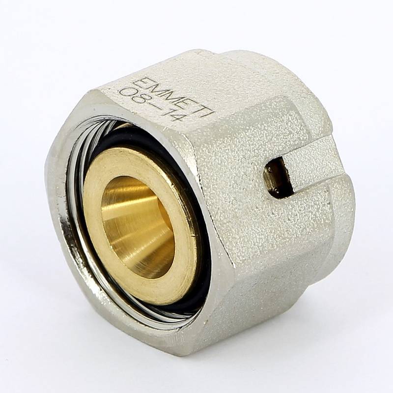 Соединитель для металлопластиковых труб обжимной Emmeti Monoblocco 16х2 мм M24x19 28100358
