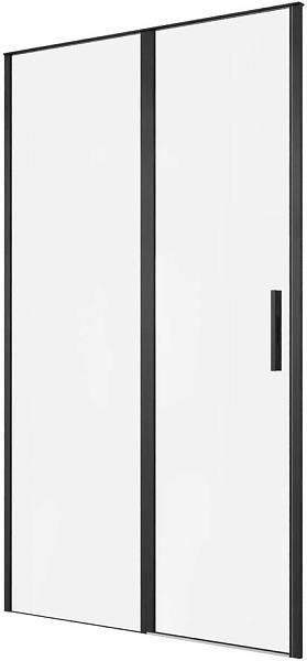 Душевая дверь Allen Brau Priority 120x200 см прозрачное стекло 8 мм черный 3.31033.BBA