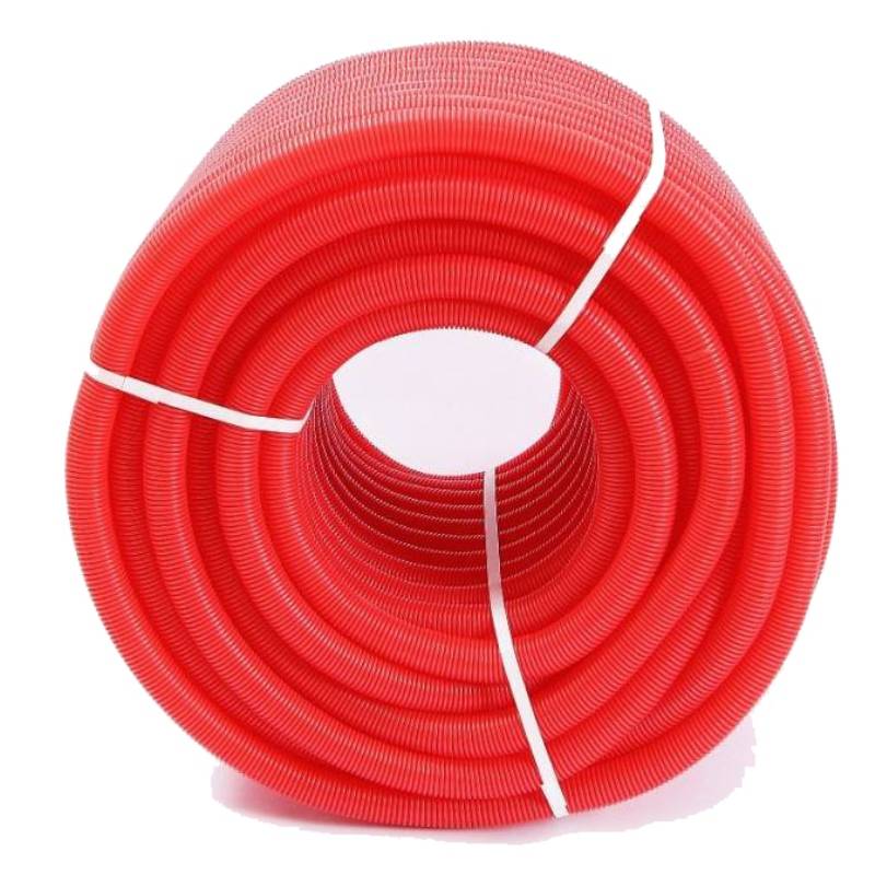 Труба гофрированная защитная Uni-Fitt 35 мм красная 50 м 583R3505