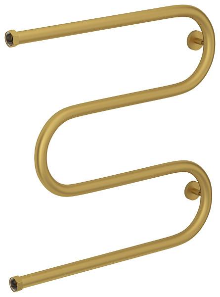 Полотенцесушитель водяной Сунержа М-образный 600х600 мм с полкой матовое золото 032-4007-6060