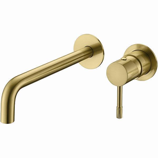 Смеситель для раковины встраиваемый Boheme Uno золото матовое 465-MG