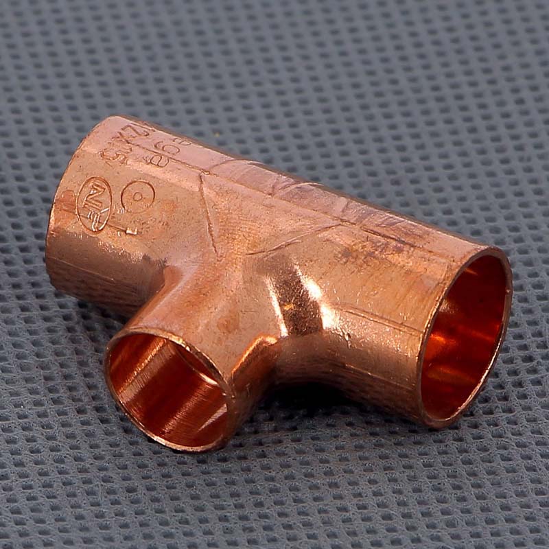 Тройник медный под пайку Viega 15х12х15 мм 101848